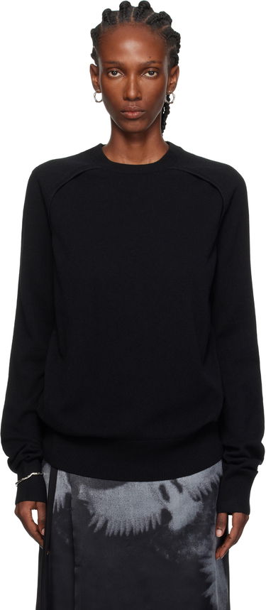 Пуловер Ann Demeulemeester Ann Demeulemeester Ulu Cut-Out Sweater Черно | CO02-W-KN01-FA147-099, 0
