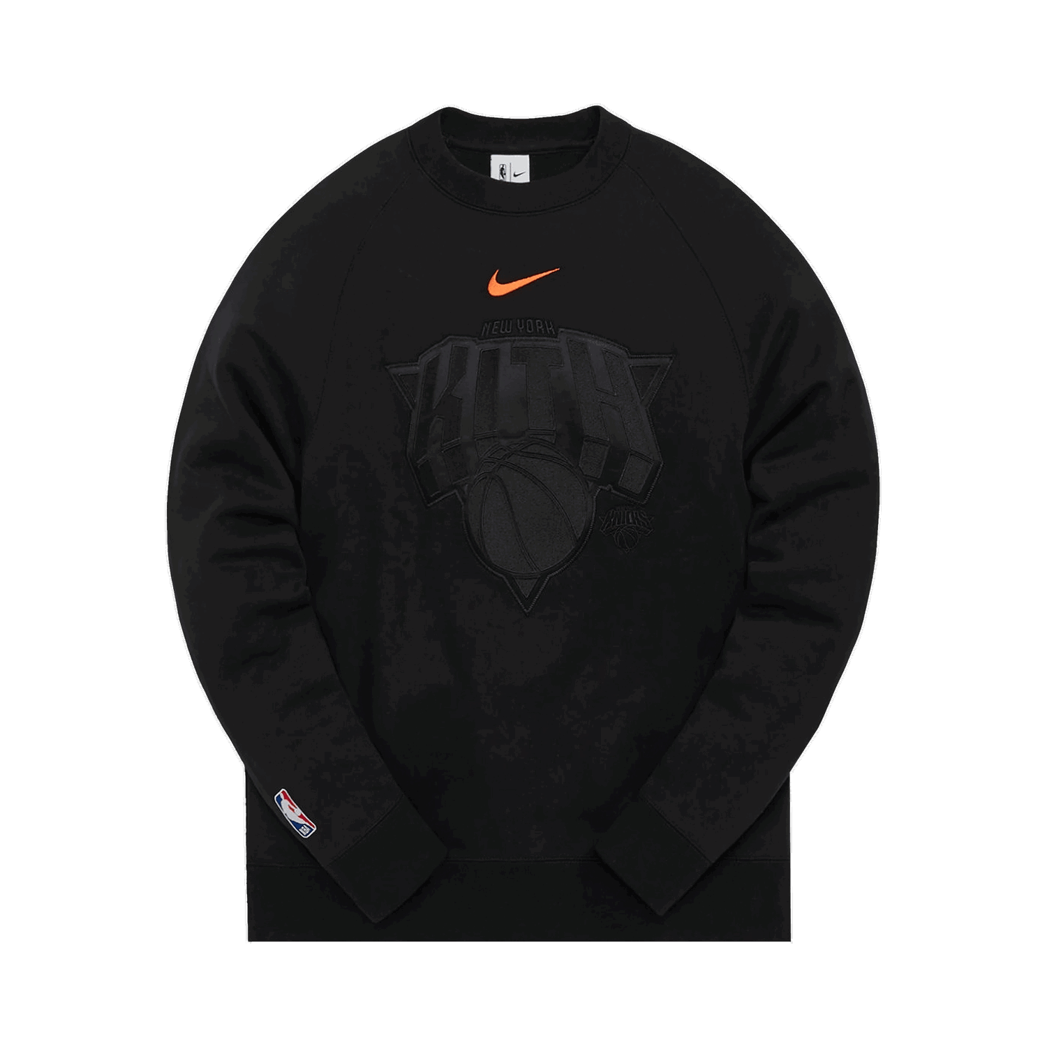 Тениска KITH & Nike For New York Knicks Fleece Crewneck Черно | CZ5611 010, 0