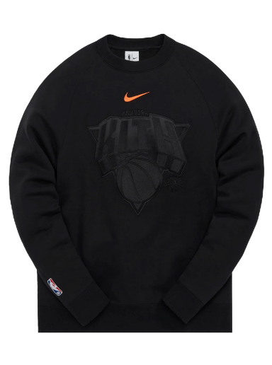 Тениска KITH & Nike For New York Knicks Fleece Crewneck Черно | CZ5611 010