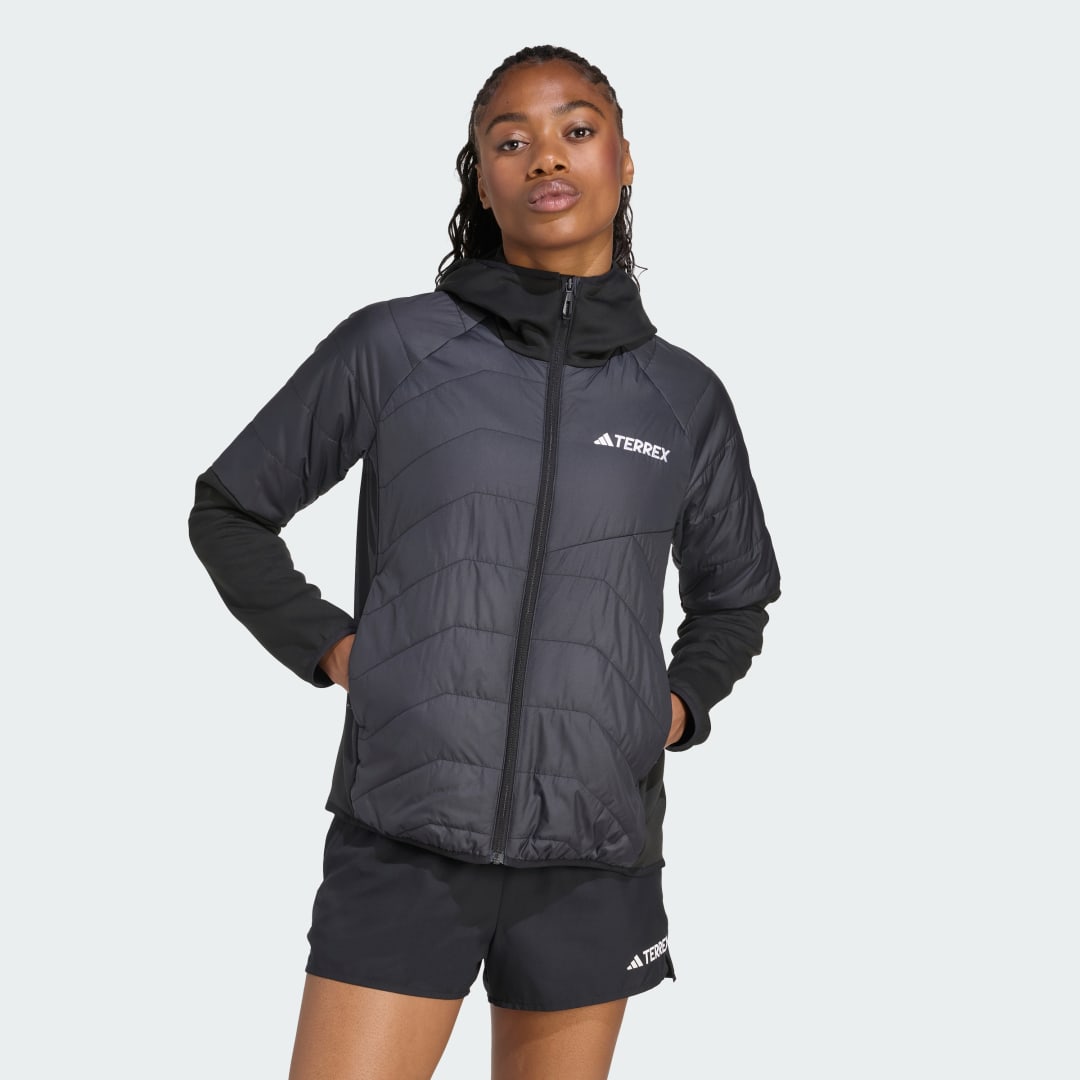 Пухо яке adidas Performance Terrex Multi Climawarm Hybrid Insulated Hooded Jacket Черно | JC5180, 0