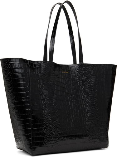 Голяма пазарска чанта Anine Bing Crocodile Embossed Leather Tote Bag Черно | A-13-10375-010, 1