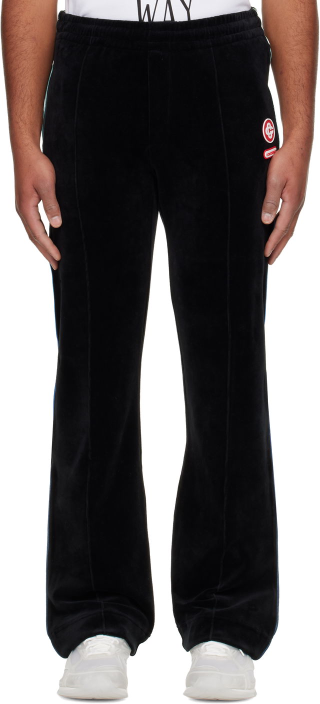 Gradient Piping Velour Track Pants