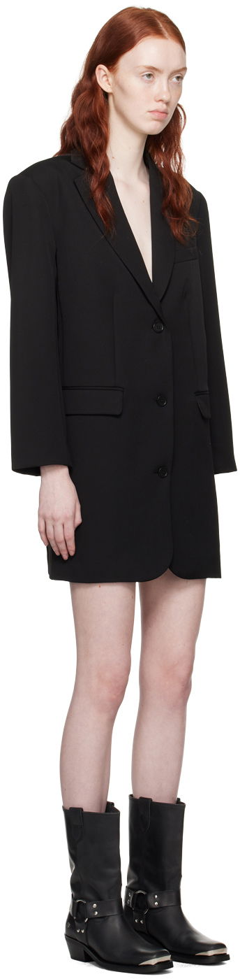 Pокля Anine Bing Single-Breasted Blazer Minidress Черно | A-02-5438-000, 1