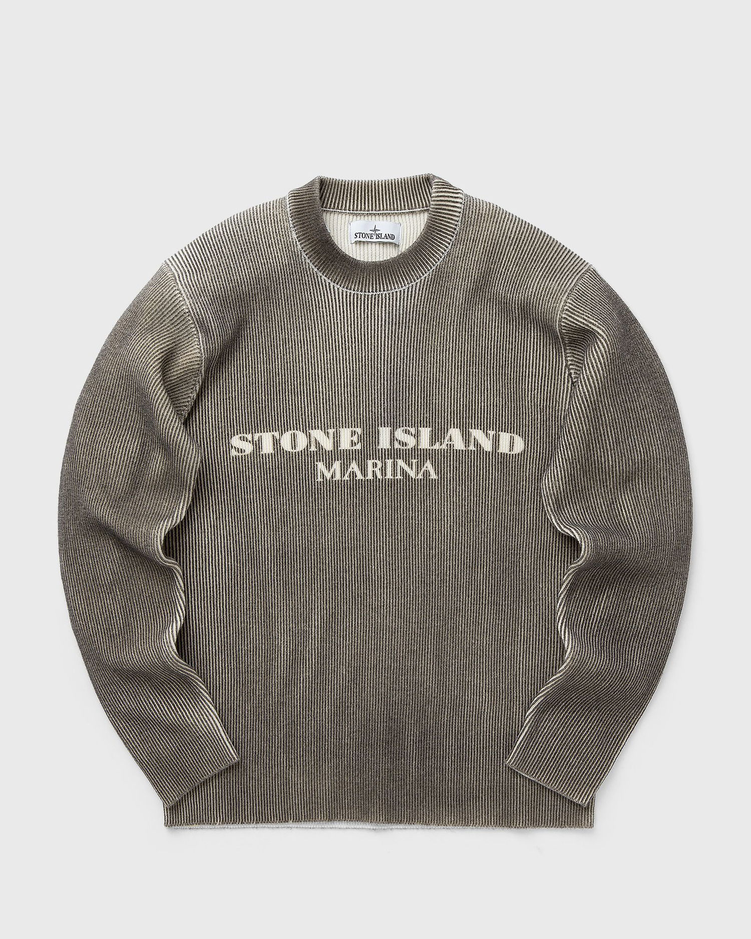 Суитчър Stone Island MARINA PRINTED WOOL BLEND CREWNECK SWEATER Кафяво | 8115542XB.V0075, 0