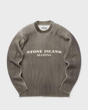 Суитчър Stone Island MARINA PRINTED WOOL BLEND CREWNECK SWEATER Кафяво | 8115542XB.V0075, 0