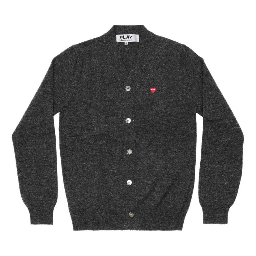 Пуловер Comme des Garçons Cardigan With Small Emblem Сиво | AZ-N080-051-2