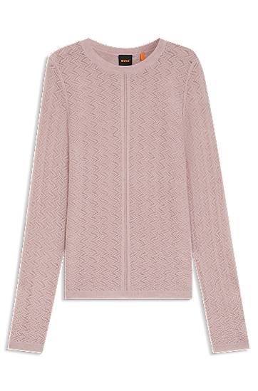 Пуловер BOSS Knitted Sweater Розово | 50543960, 0