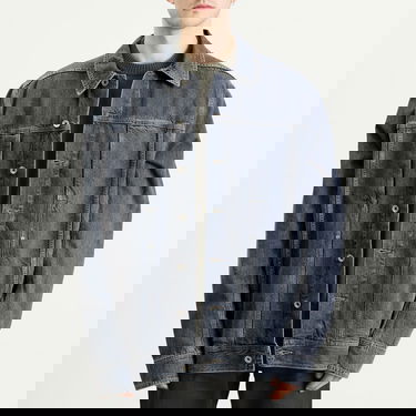 Яке Rick Owens DRKSHDW Denim Overshirt, Size Large Синьо | DU02E7752-DGY-58, 2