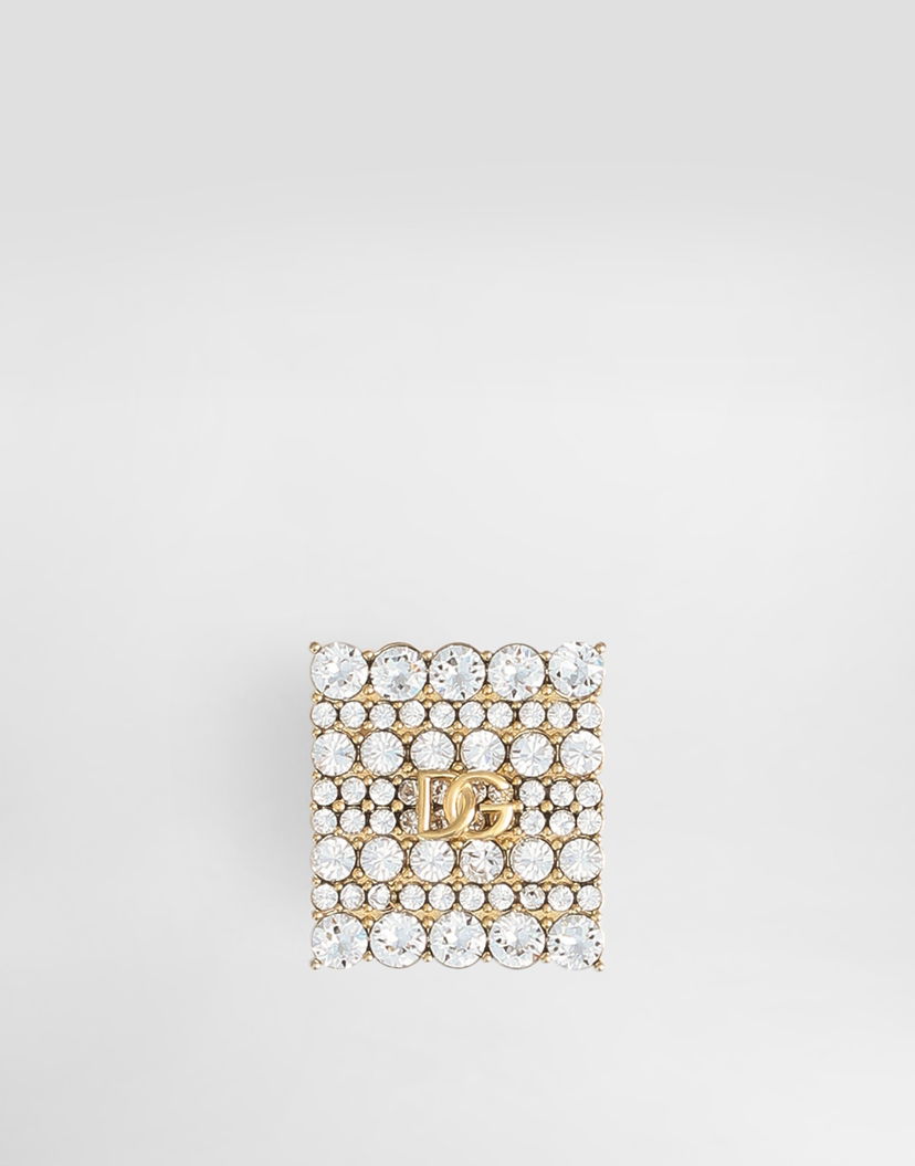 Значка Dolce & Gabbana Dolce & Gabbana Rhinestones Brooch Gold Metal Металик | WPS1S7W1111ZOO00