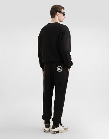 Спортни панталони Dolce & Gabbana Jersey Trousers With Patch Черно | GVS2HZG7PZGN0000, 2