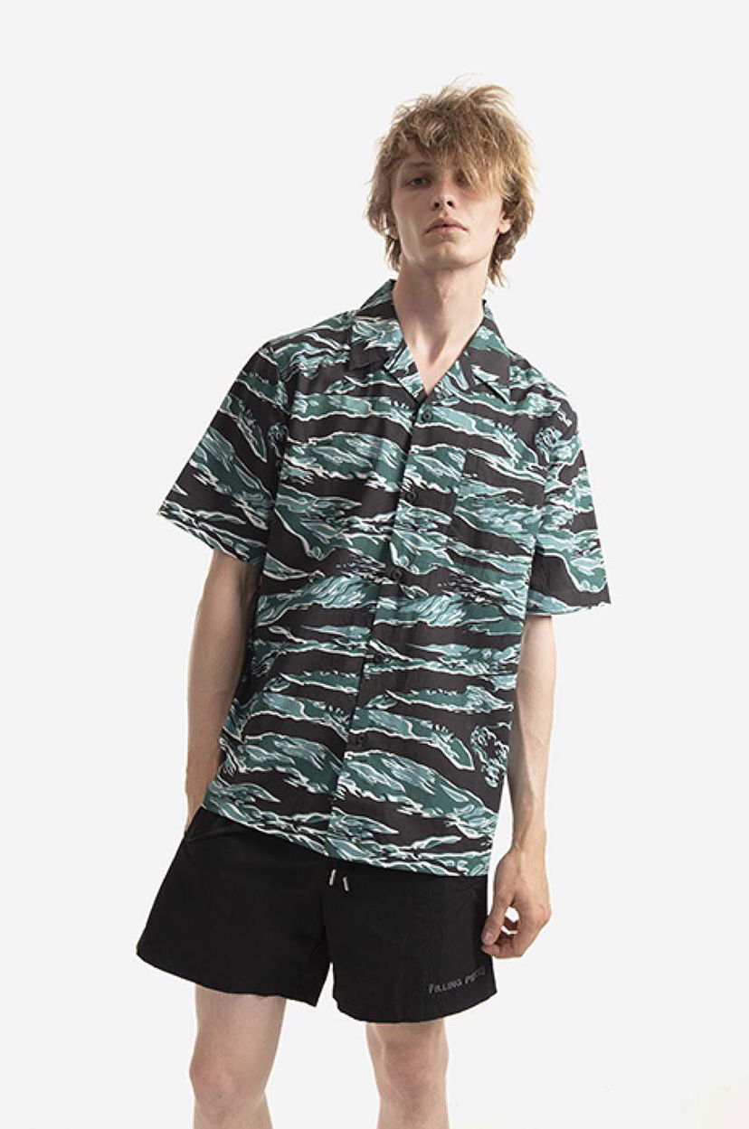 Риза Maharishi Tigerskins Relaxed Shirt Зелено | 8172.WOODLAND