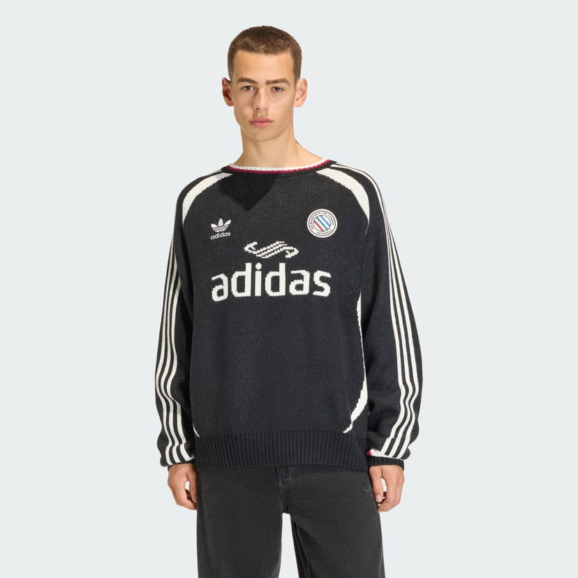 Пуловер adidas Performance AdiColor Blokecore Sweater Черно | KQ5080