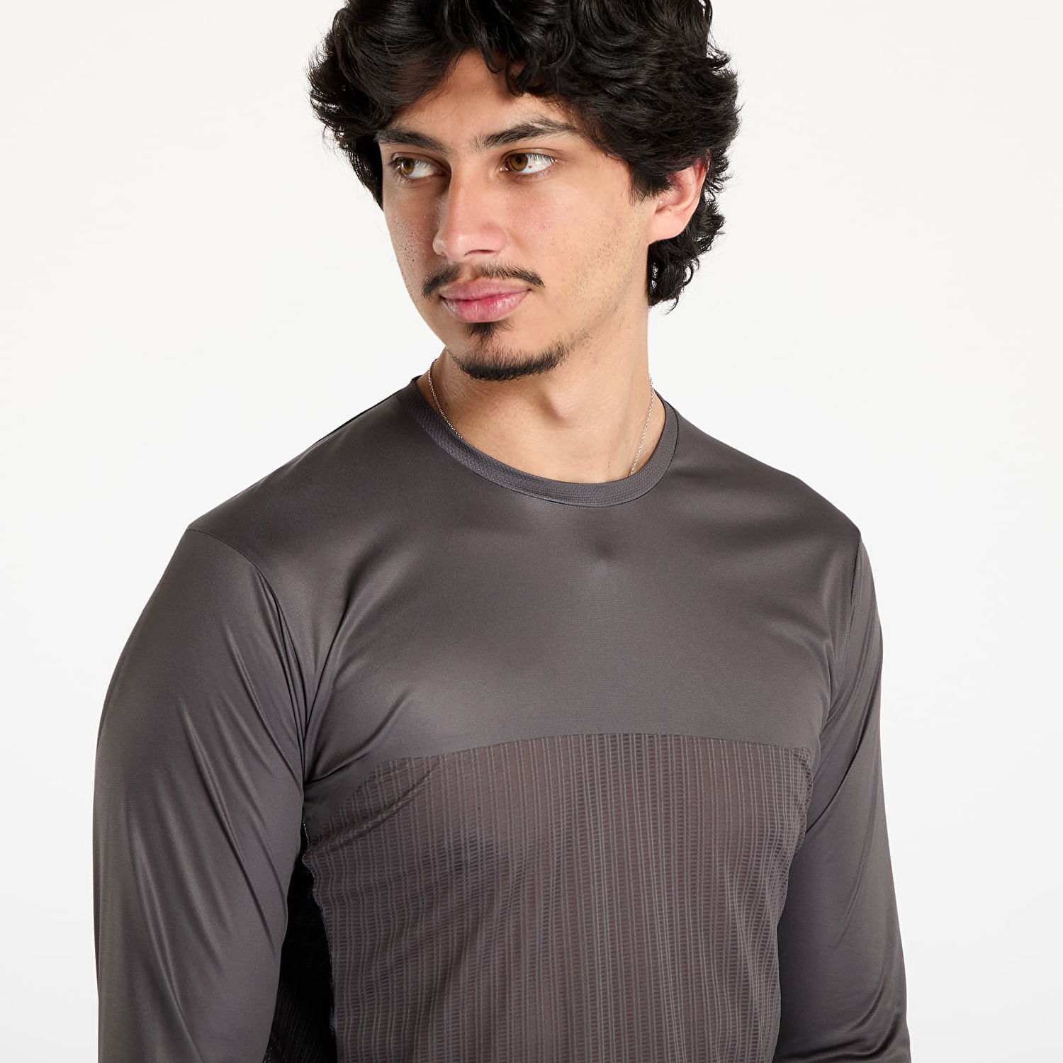 Тениска Soar Running SOAR Long Sleeve Hot Weather T-Shirt Сиво | SS25-SLS5M-BLK, 1