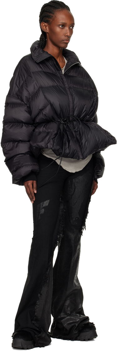 Пухо яке Rick Owens Concordians Sail Down Puffer Jacket with Drawstring Waist Черно | RP02E4769 NPD1, 3