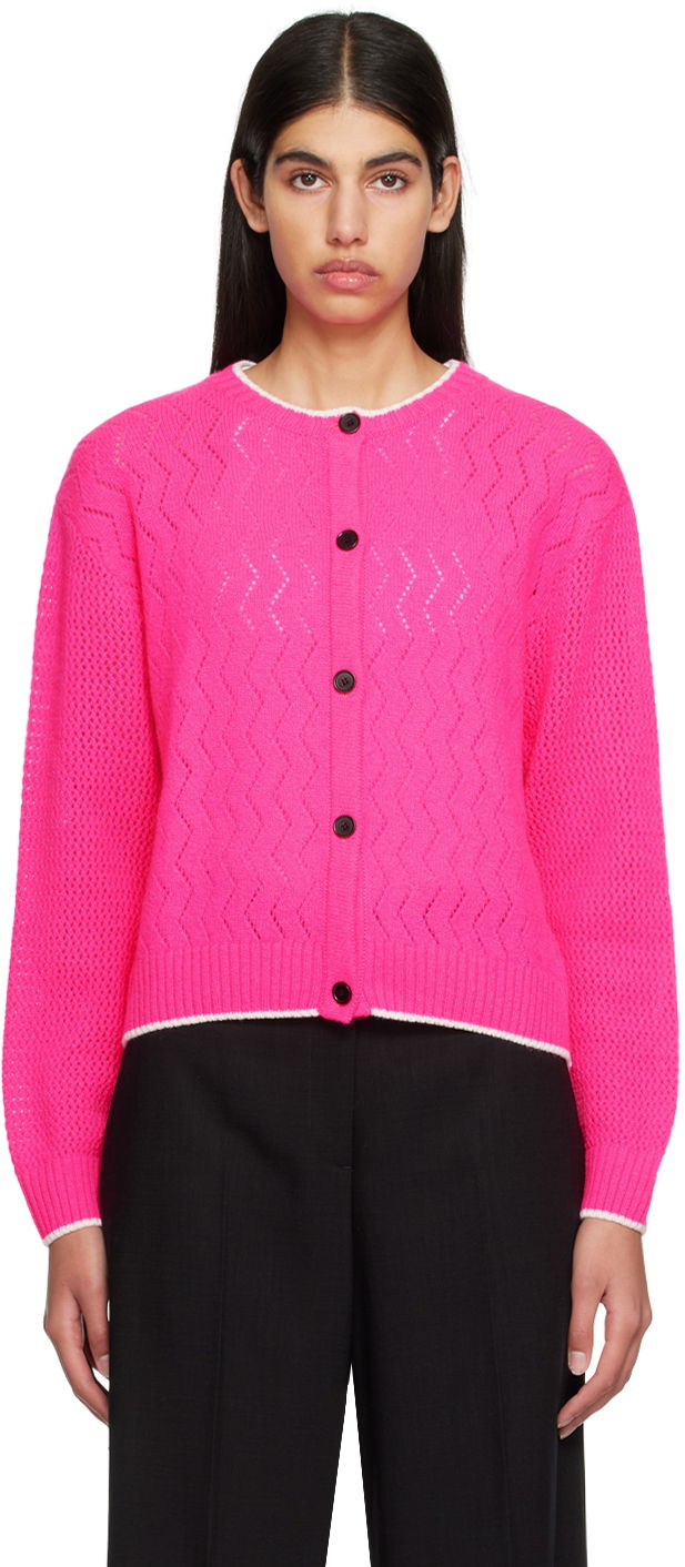 Пуловер MSGM Buttoned Knit Cardigan Розово | 3441MDM121 237282