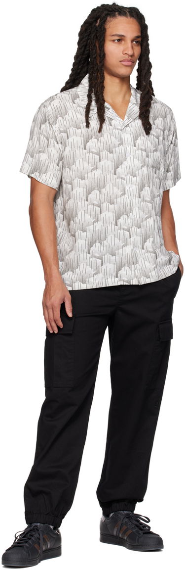 Риза BILLIONAIRE BOYS CLUB Billionaire Boys Club City Rain Short Sleeve Button-Up Shirt Бяло | B23127, 3