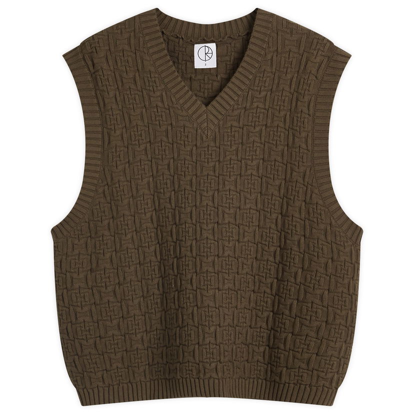 Жилетка Polar Skate Co. Alex Knitted Vest Кафяво | PSC-F24-11