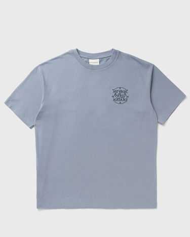 Тениска Drôle de Monsieur Slogan T-Shirt Синьо | H-TS259-CO134-SLTB, 0