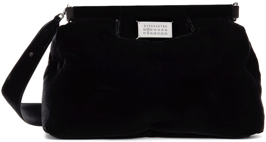 Дамска чанта Maison Margiela Glam Slam Classique Velvet Shoulder Bag Черно | SB1WG0034 P6426, 0