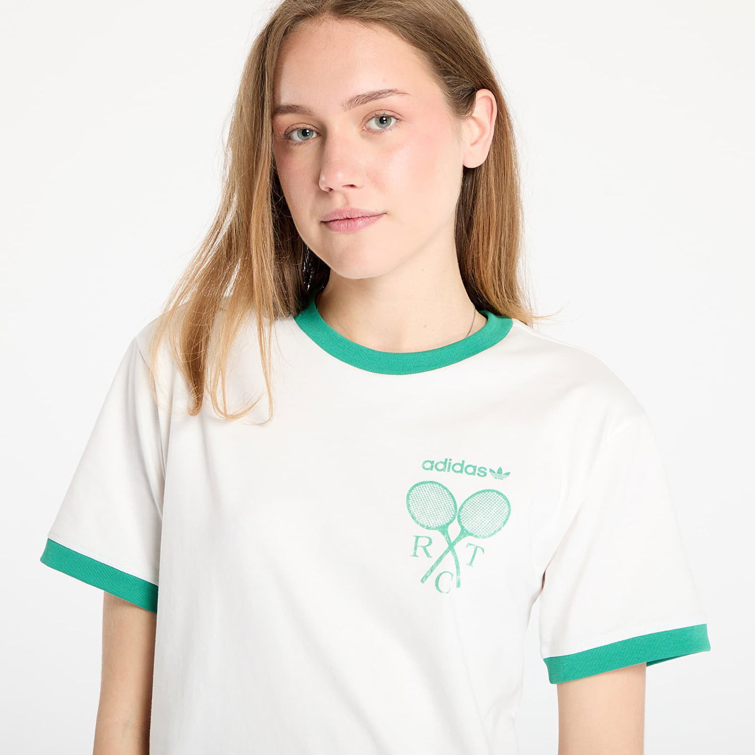 Тениска adidas Originals Retro Tennis Regular Fit Tee Бяло | JY0276, 1