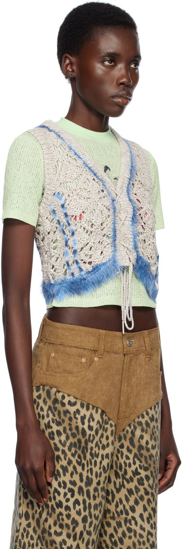 Пуловер Andersson Bell Andersson Bell Western Lace-Up Knit Vest Черно | atb1318w, 4