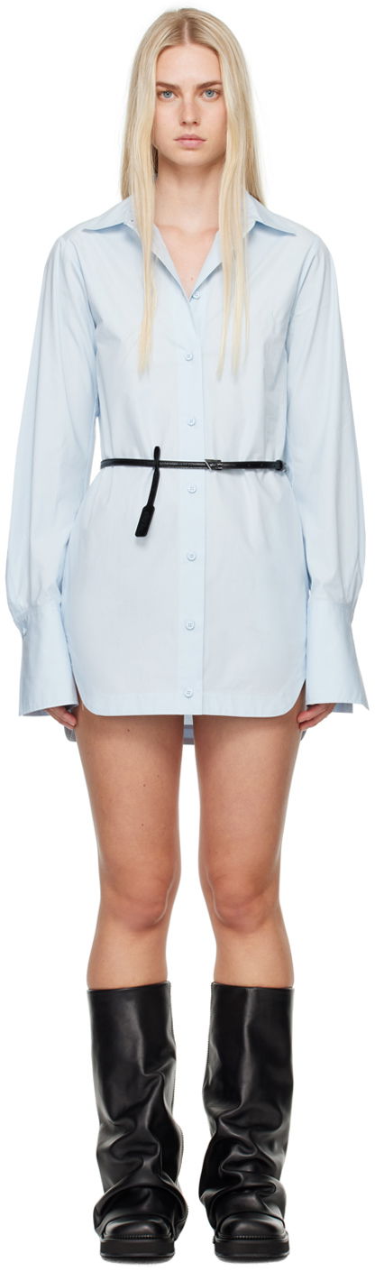 Риза The Attico The Attico Shirt-Style Minidress Синьо | 247WCA318 C052, 0