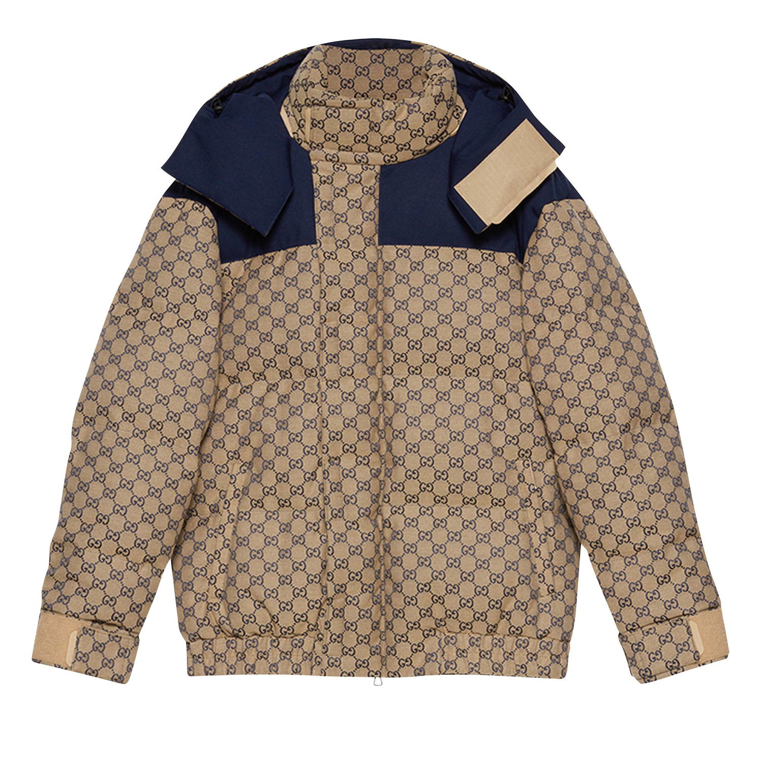 Яке Gucci GG Canvas Goose Down Jacket Бежово | 715535 Z8A52 9120, 1