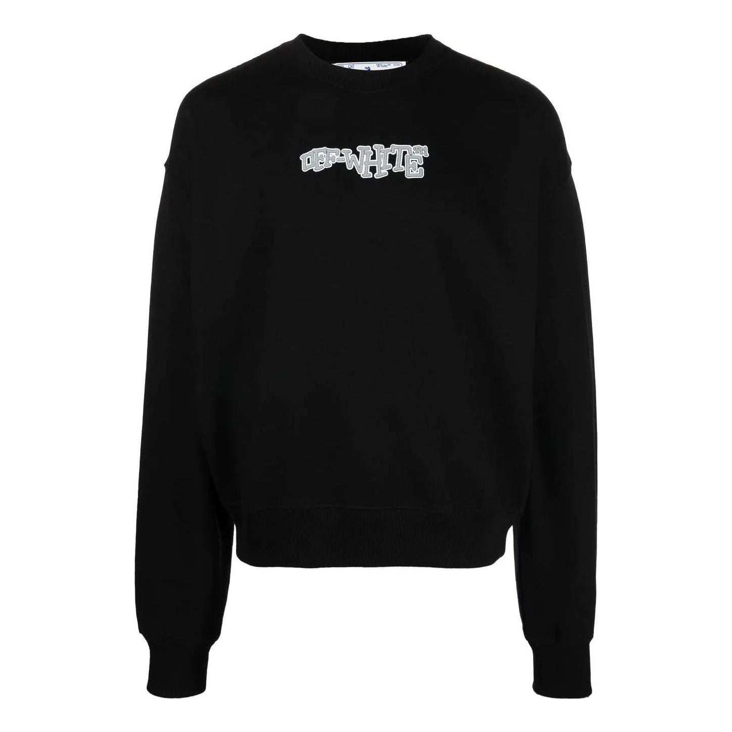 Суитчър Off-White Off-White Logo Print Crew Neck Sweatshirt Черно | OMBA058F22FLE0031001, 0