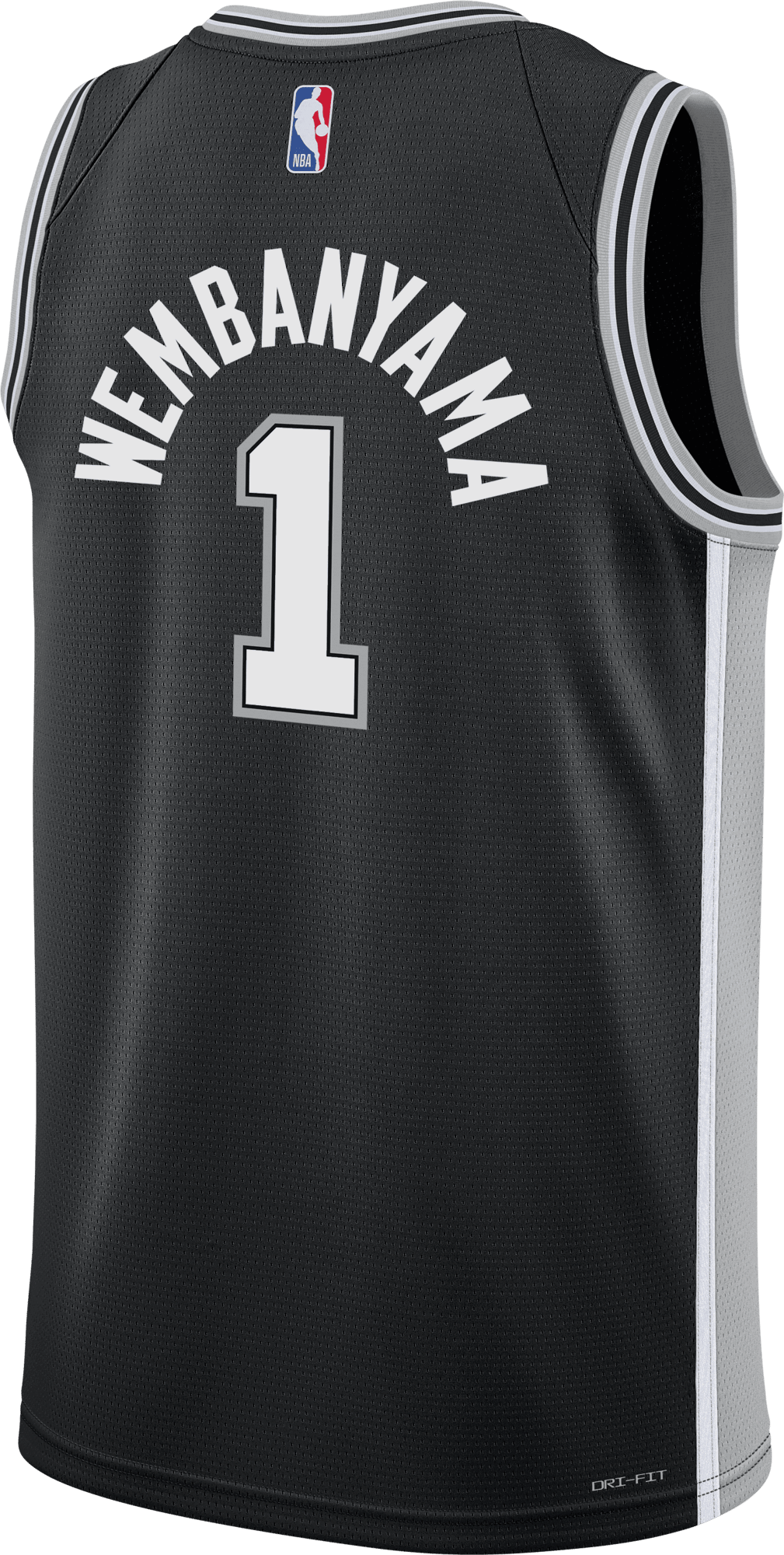 Фланелка Nike San Antonio Spurs NBA Wembanyam Victor Icon Edition Jersey Черно | ez2b7bx2p00-naw-spuvw-ez2b7bx2p00-naw-spuvw, 1