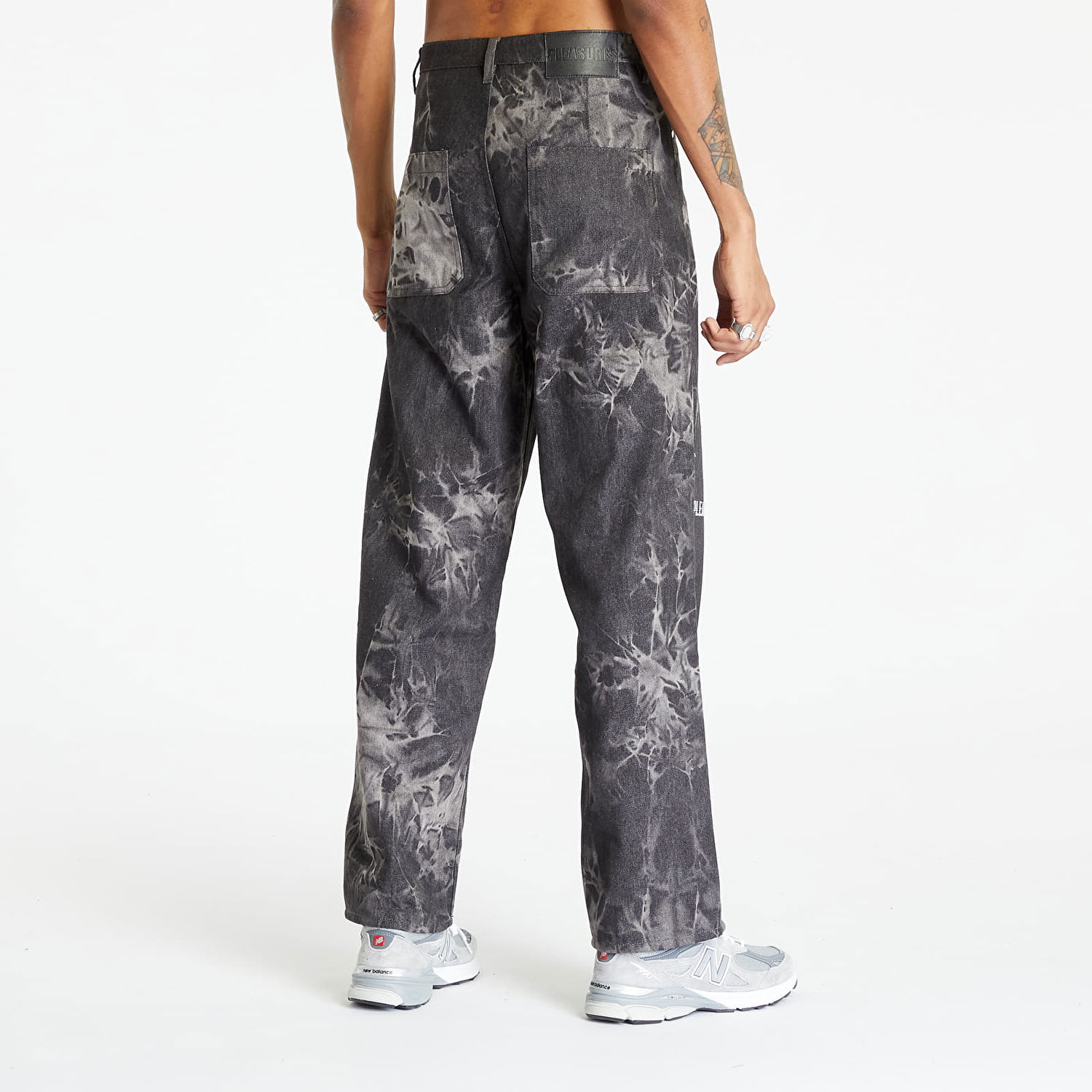 Панталони Pleasures Formula Baggy Denim Black Черно | P23F019 BLACK, 1