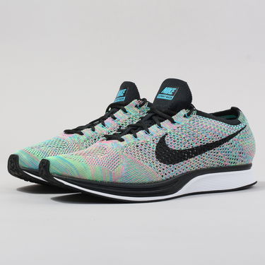 Кецове и обувки Nike Flyknit Racer Зелено | 526628-304, 1