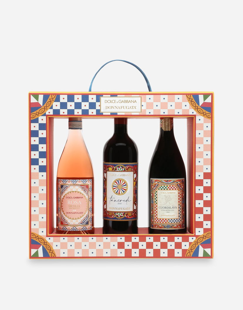 Uncategorized Dolce & Gabbana Dolce & Gabbana Donnafugata Special Gift Box Tancredi 2021 Rosa Sicilia 2024 Cuordilava 2020 Wine Set Многоцветен | PW1044PWRTCS0995