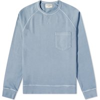 Суитчър Officine Générale Chris Pigment Dyed Crew Sweat "Storm Blue" Синьо | W23MSWT253PRE-BLU, 1