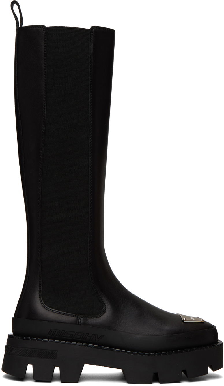 Кецове и обувки MISBHV Black 'The 2000' Tall Boots Сиво | 122BW106, 0