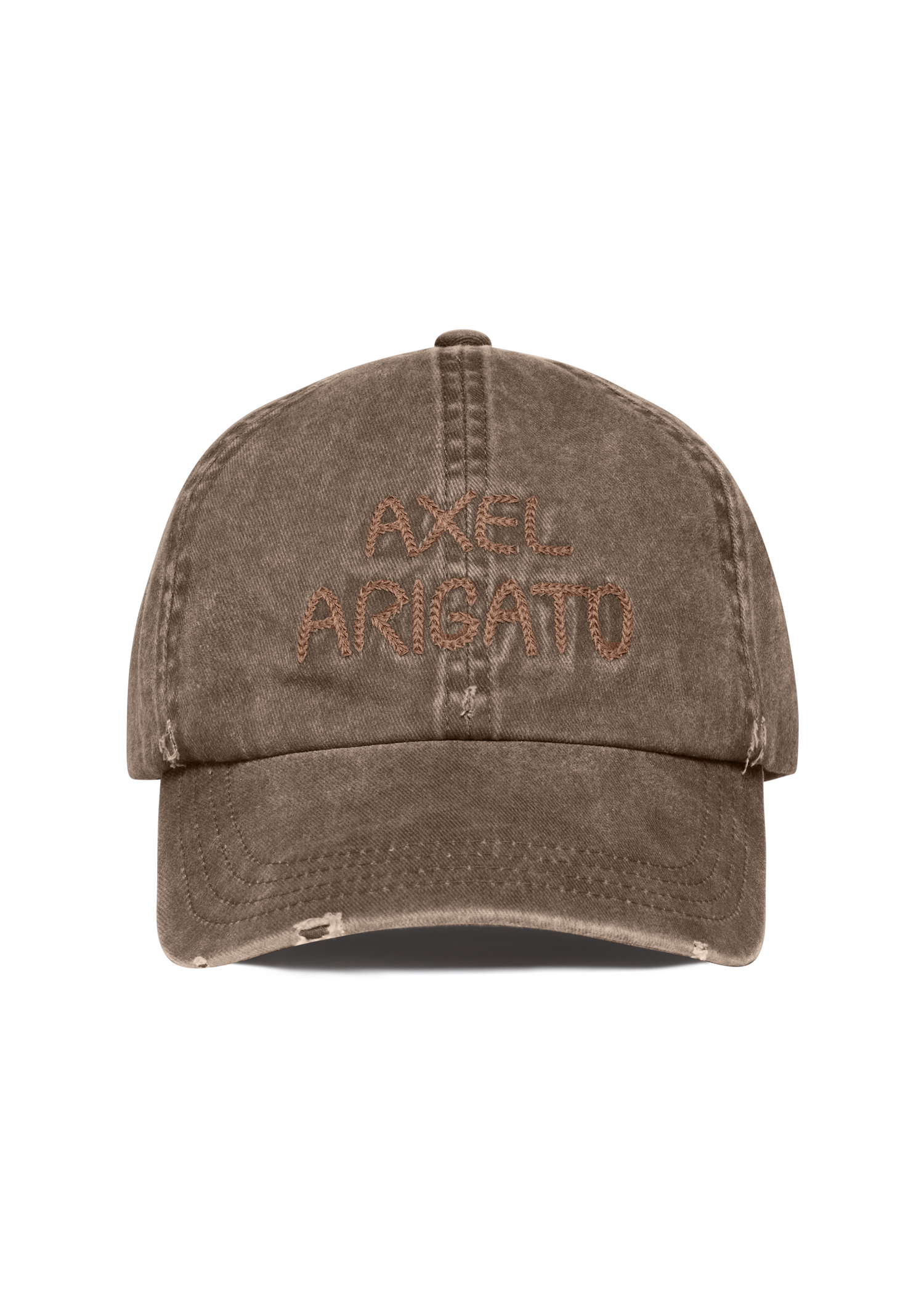 Шапка с козирка AXEL ARIGATO Distressed Chain Stitch Cap Кафяво | X3554001, 0