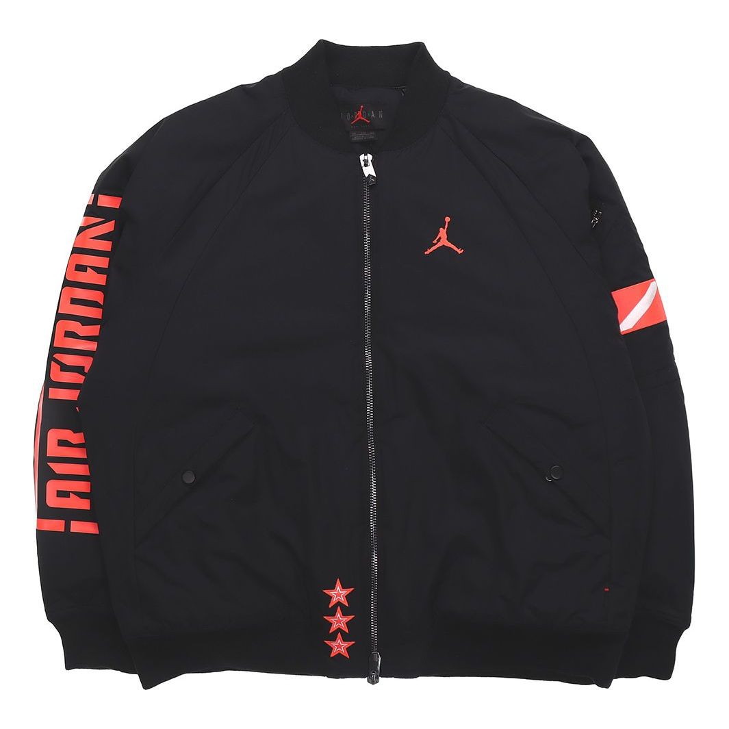 Яке бомбър Jordan Jordan Stand Collar Bomber Jacket Черно | BQ6957-010, 0