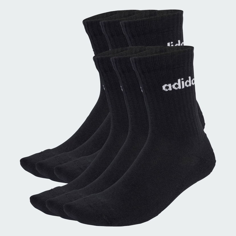Чорапи adidas Performance Linear Crew Socks 6 Pairs Черно | JL6094