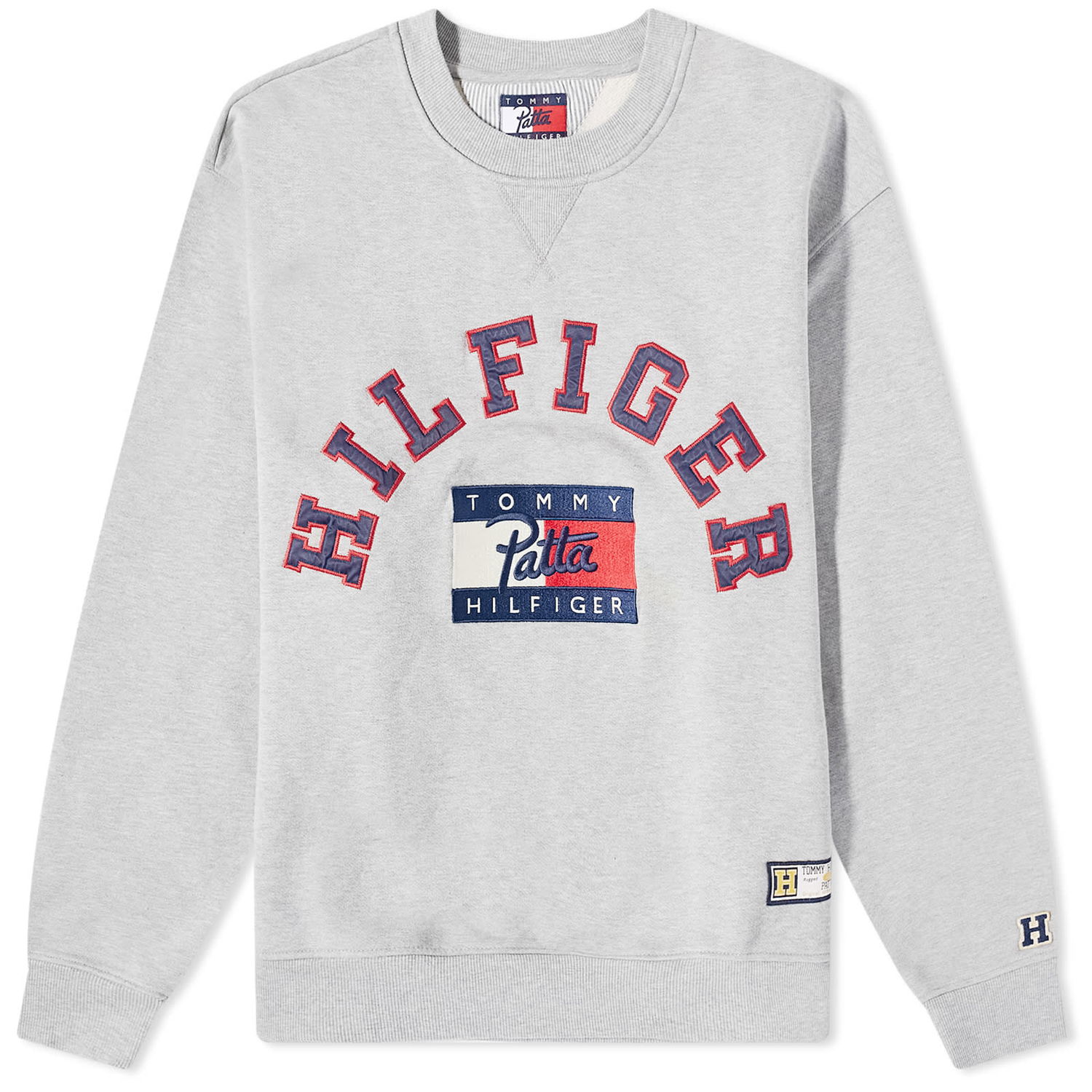 Суитчър Tommy Hilfiger Patta x Crew Sweat Сиво | DM0DM15949-MGH, 0