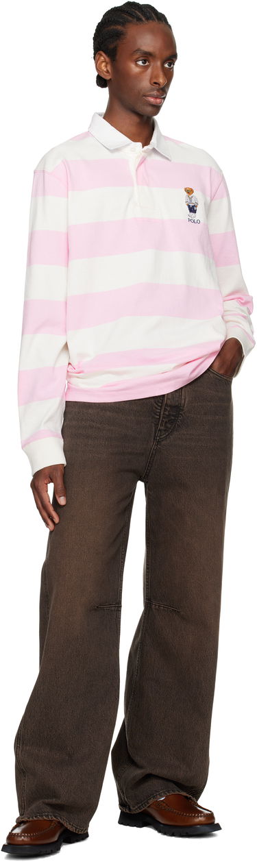Поло тениска Polo by Ralph Lauren Ralph Lauren Classic Fit Polo Bear Rugby Jersey Polo Розово | 710973144001, 3