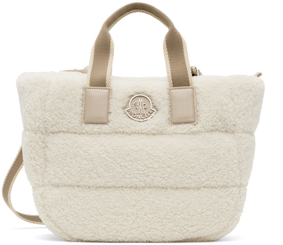 Голяма пазарска чанта Moncler Mini Caradoc Tote Bag Бяло | I209B5L00010M3189, 0