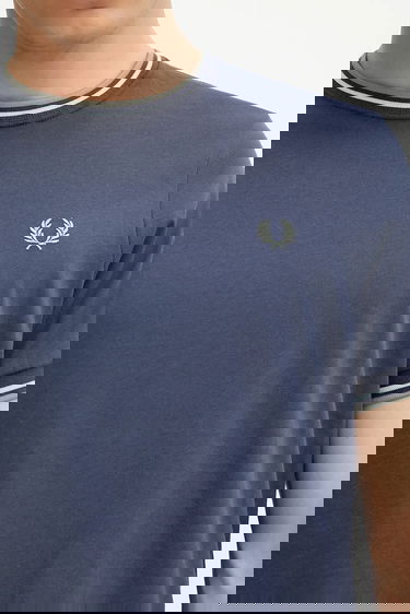 Тениска Fred Perry Fred Perry Tipped Ringer T-Shirt Тъмно синьо | M1588V, 3