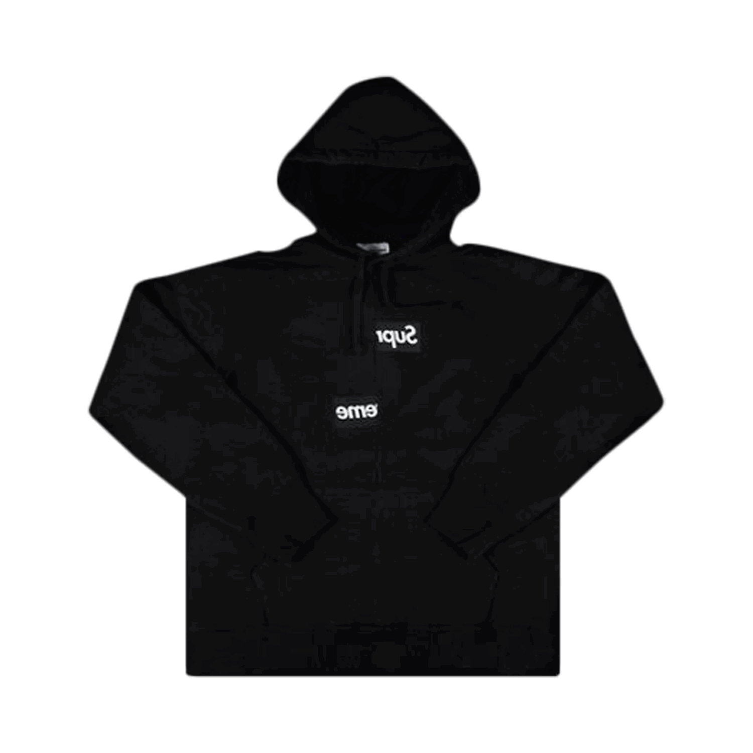 Суитчър Supreme Comme des Garçons x Split Box Logo Hooded "Black" Черно | FW18SW4 BLACK, 0