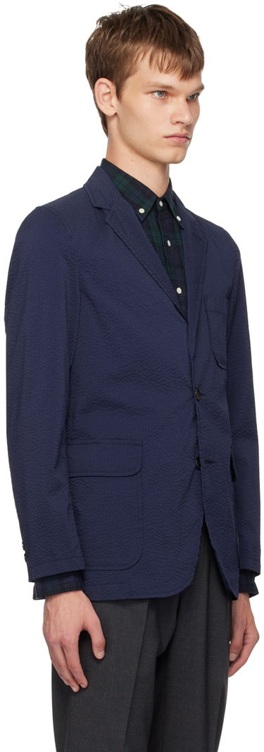 Яке BEAMS Beams Plus Three-Button Shirt Blazer Тъмно синьо | 3816-0196-139, 1