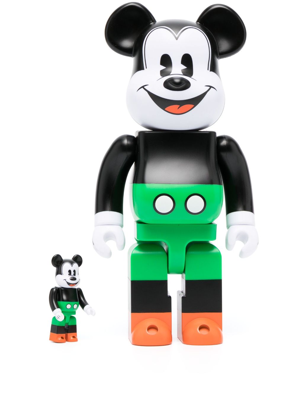Колекционерско Medicom Toy Mickey Mouse 100% 400% Be@rbrick toy set - Black Зелено | BBMICKEYMOUSE1930S19383197, 0