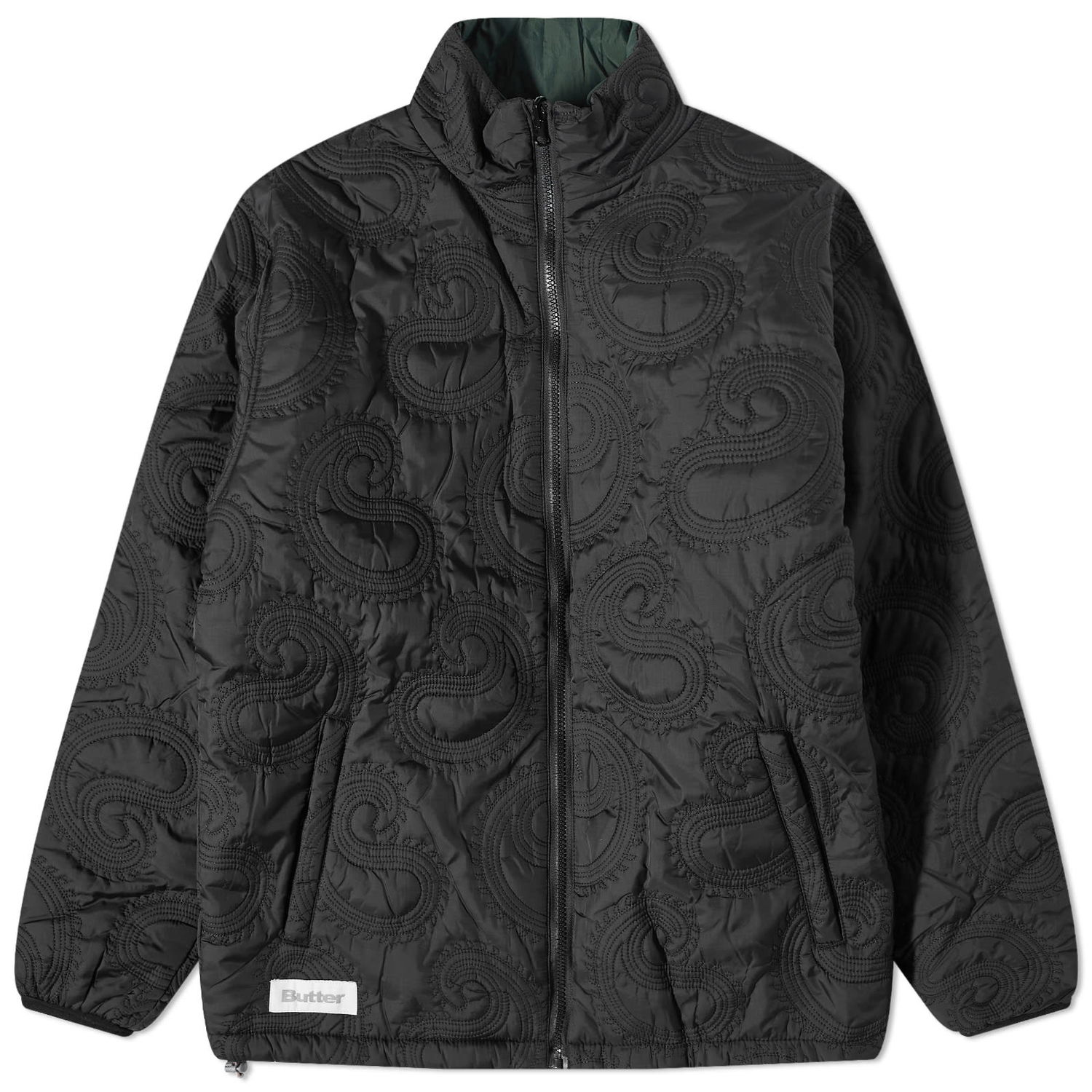 Пухо яке Butter Goods Paisley Reversible Puffer Jacket Черно | BGQ1232701, 0