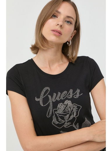 Тениска GUESS T-shirt Черно | W2BI29.KA0Q3