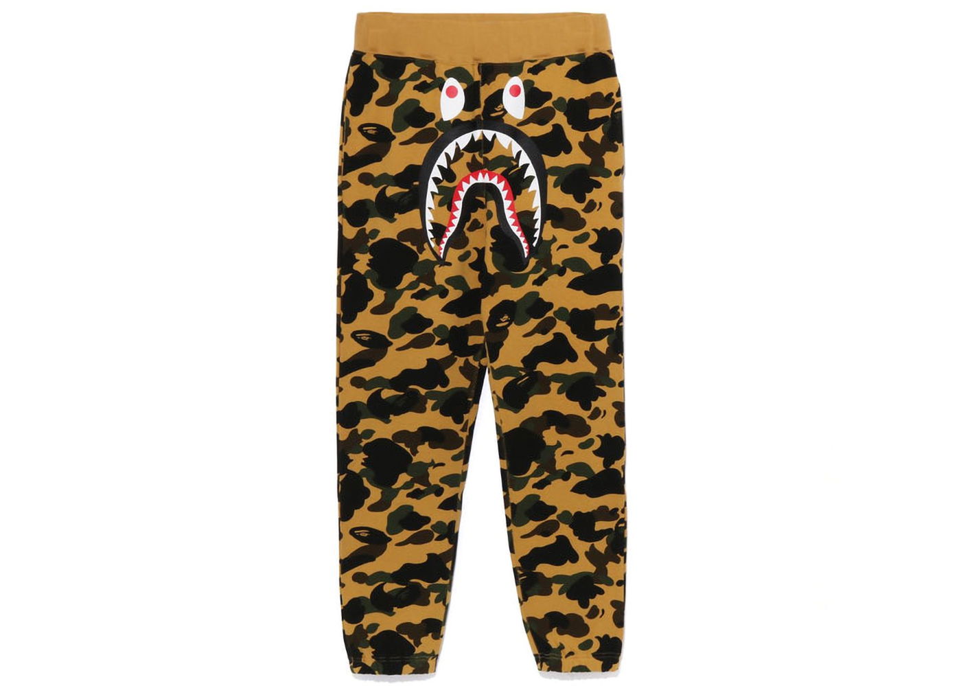 Спортни панталони BAPE 1st Camo Wide Fit Shark Sweatpants Жълто | 1J20-152-003, 0