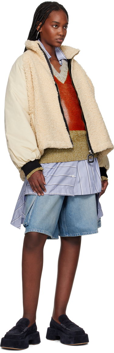 Яке JW Anderson JW Anderson Color Block Fleece Track Jacket Бежово | JK0367-PG1736, 3