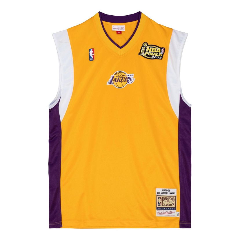 Фланелка Mitchell & Ness NBA Los Angeles Lakers 2001-02 Shooting Jersey Жълто | ASSH1060-LAL01PPPGOLD