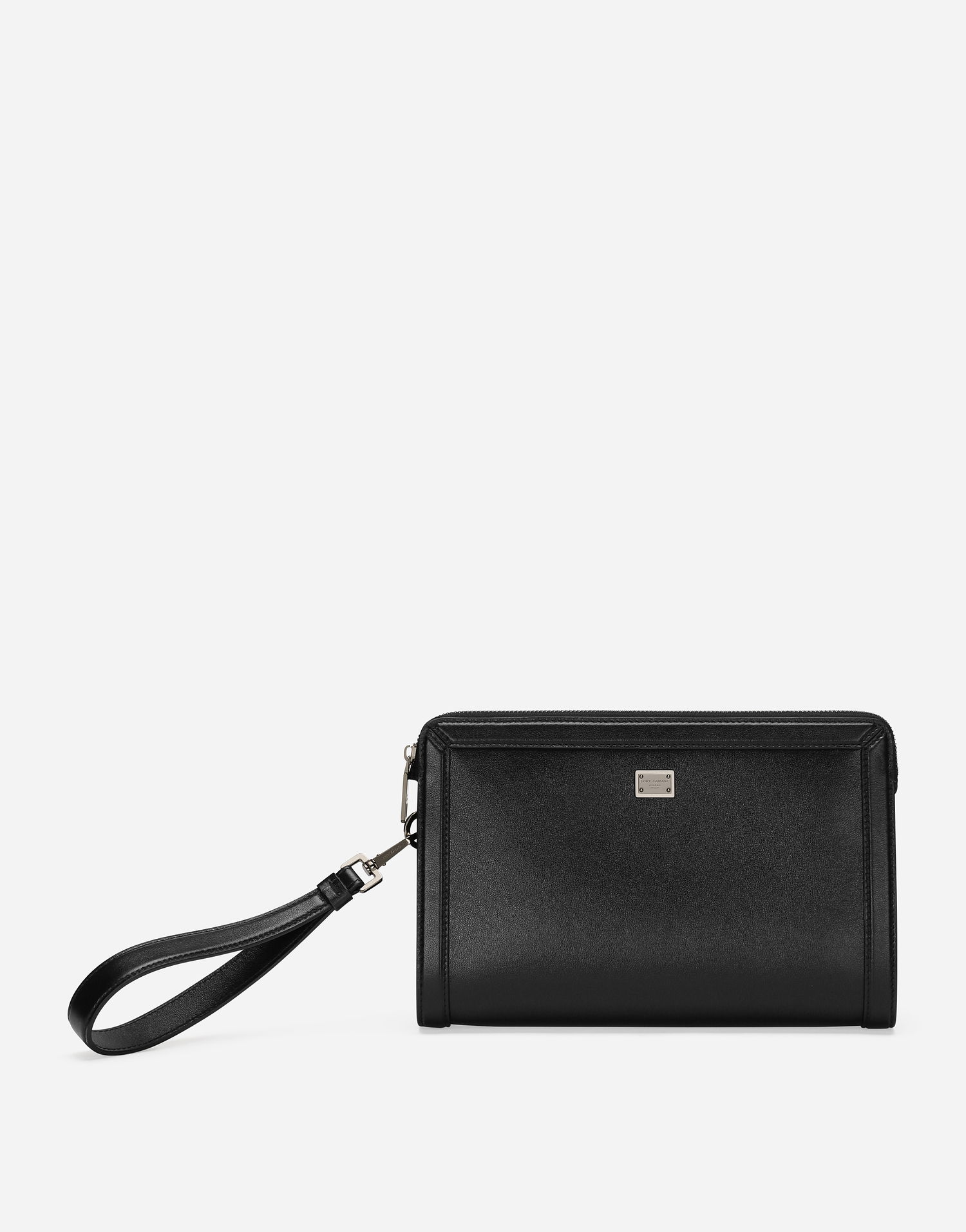 Портфейл Dolce & Gabbana Calfskin Pouch With Wrist Strap Черно | BM2330AV95680999, 0